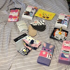 Joe Boxer Kids Animal Socks Set - Pink, Gray, Black